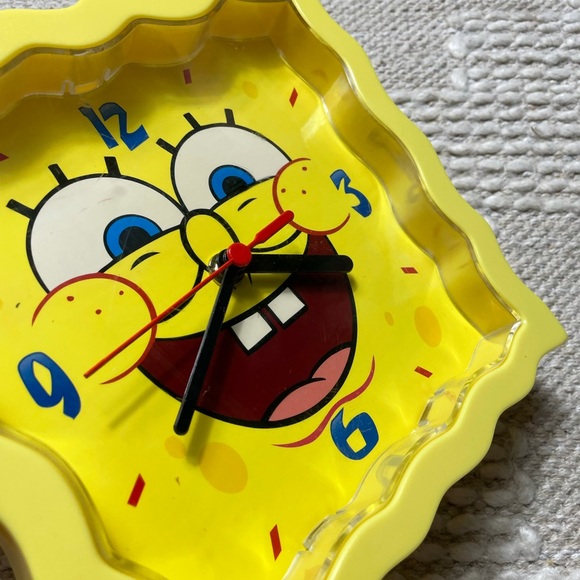 Spongebob Square Pants Wall Clock 2005 Nickelodeon - Picture 11 of 12